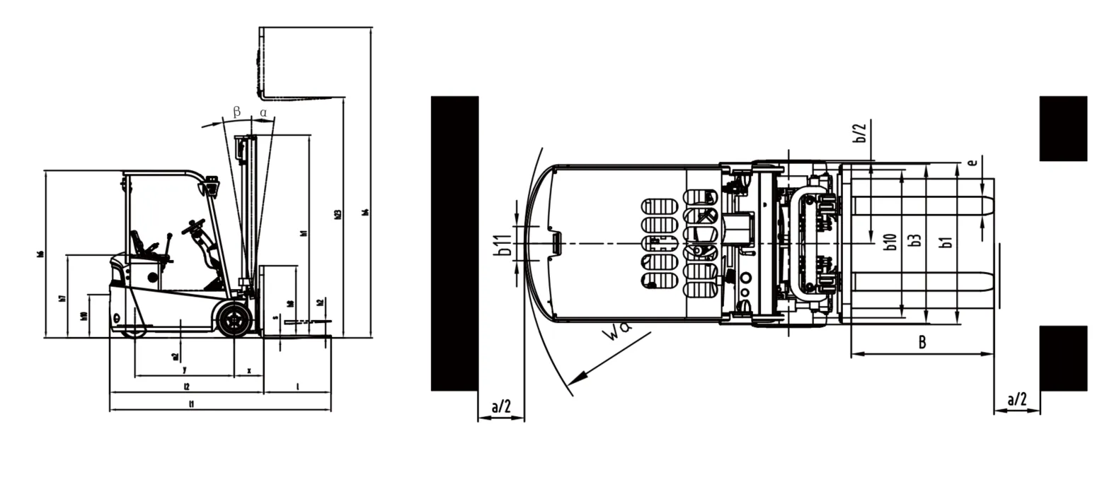 Chariot élévateur électrique à batterie au lithium à trois points dappui BYD-C12T(Figure1) Chariot élévateur électrique à batterie au lithium à trois points dappui BYD-C12T(Figure1)