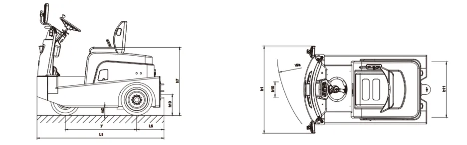 Tracteur électrique de 5 tonnes BYD-Q50TPS(Figure1)