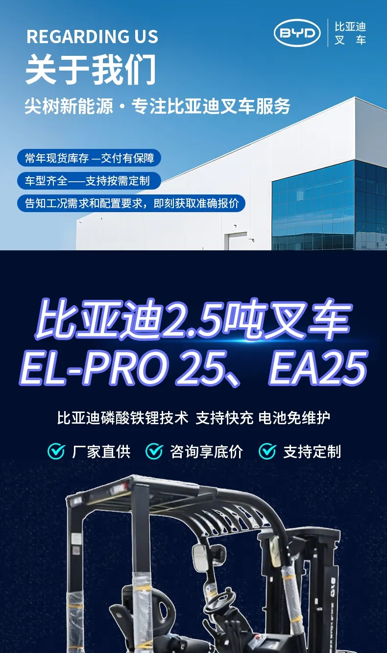 Chariot élévateur électrique BYD 2,5 tonnes(Figure1)